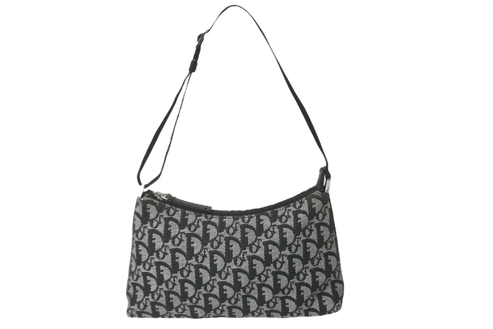Christian Dior Handbag Hobo Trotter accessory Pouch Clutch black